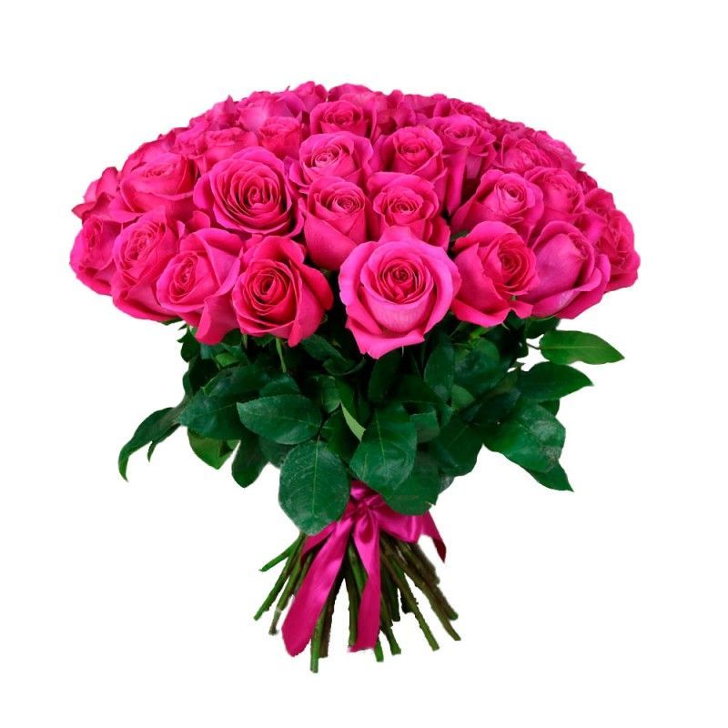 51 элитная розовая роза 50 см